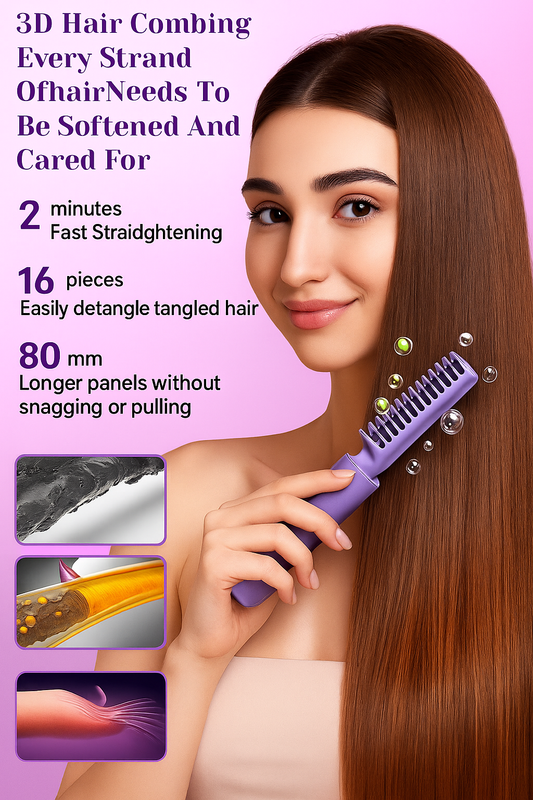 “GlamHeat Portable Hair Straightening Comb”
