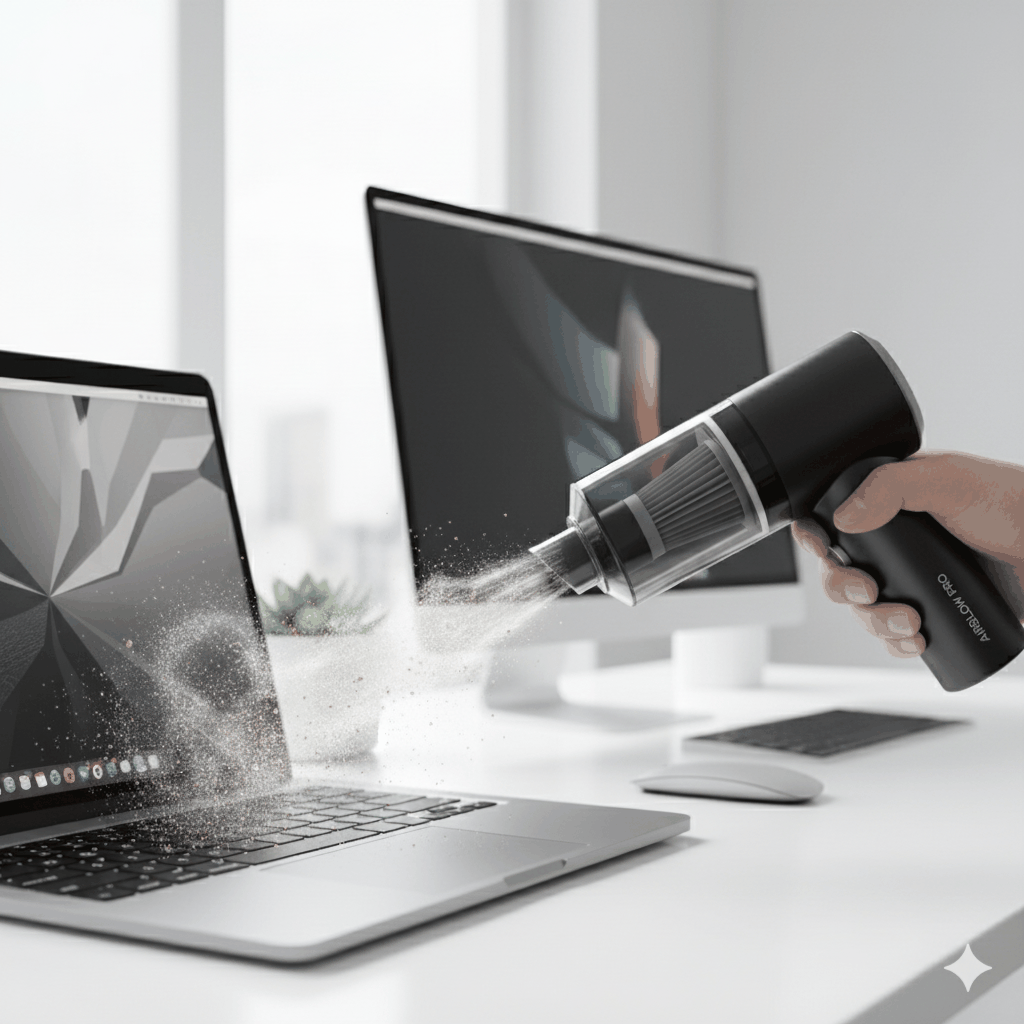 AirBlow Pro – Portable Air Duster & Wireless Vacuum Cleaner