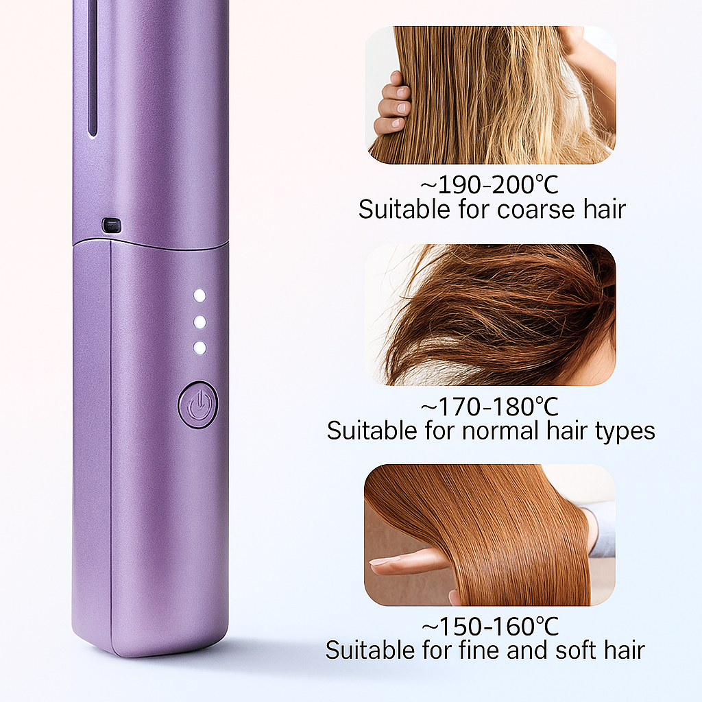“GlamHeat Portable Hair Straightening Comb”